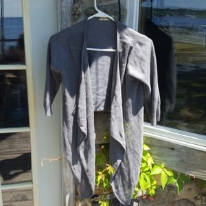 Gray Asymmetrical Shrug
